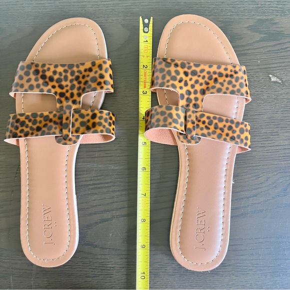 J. CREW Tortoise Shell Beachside Slide Sandals Sz 7 NWOT - Picture 6 of 6